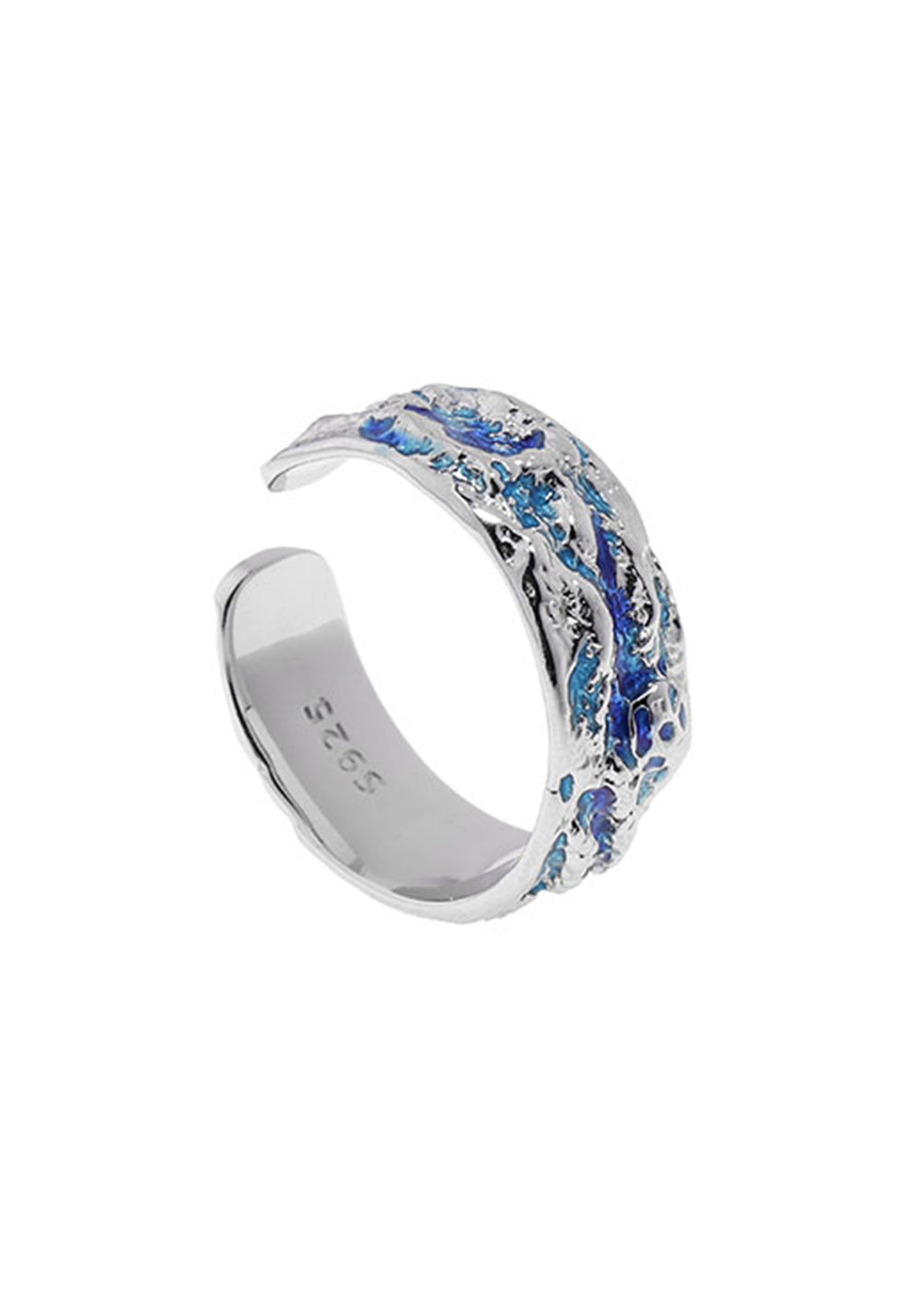 LUXTA丨Blue Ice Silver Adjustable Ring - PSYLOS 1, LUXTA丨Blue Ice Silver Adjustable Ring, Accessories, LUXTA, PSYLOS 1